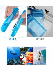 20pcs Universal Waterproof Phone Pouch, Waterproof Phone Case, Suitable Compatible With Iphone 14/13/12/11 Pro Max/XS Plus, Galaxy S22/S23 (Up To 7.0 Inches), 3D Phone Dry Bag, Suitable For Vacation, Compatible With IPhone And Other Phone Models - Multicolor - View 8