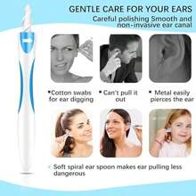 TYUI Earwax Removal Product Comes With 16 Soft And Flexible Replacement Heads Ear Cleaner The Most Suitable For Removing Earwax Earwax Removal Tool The Best Choice For Removing Earwax - như hình ảnh - Xem 4