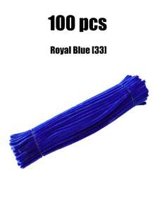 100pcs Fluffy Cleaning Sticks, Soft Fuzzy Craft Sticks Suitable For DIY Flower Bouquets, Floral Arrangements, Children's School Art Projects, Party Decorations, Graduation, Weddings, Birthday Gifts, Mother's Day, Christmas And Other Holiday DIY Crafts - Red Series - View 48