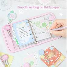 Rosyposy Clear PVC Zipper Planner With Display Window, Multi-Pocket Notebook For Kpop Star Photos, Refillable Binder & Non-Adhesive Paper Sheets - M5 - View 6