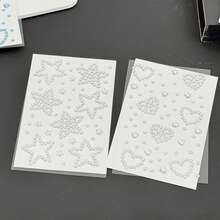 8 Styles Wholesale Cute Mini Butterfly, Heart, Star Shaped Rhinestone Stickers, Suitable For Decorating Scrapbooks, Notebooks, Phone Cases, Face, Strong Adhesiveness, Pink & Blue Color Scheme - Multicolor - View 17