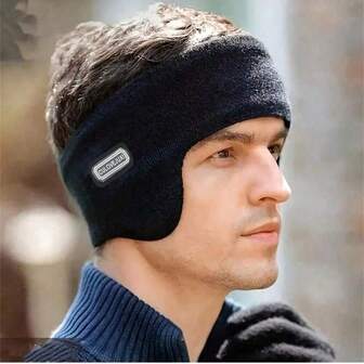 Nuevos orejeras de invierno simples para hombres y mujeres - Diadema multifuncional a prueba de viento de doble capa para deportes al aire libre, ciclismo, running, protección total de orejas, engrosada y resistente al frío, adecuada para deportes al aire libre, fitness, ciclismo, running, sombra, orejeras de invierno para hombres, orejeras de invierno para hombres, orejeras térmicas, orejeras para el frío, orejeras de invierno