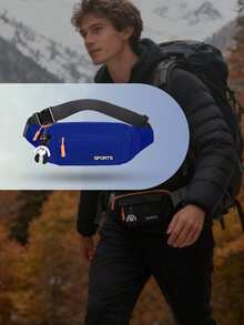 男女通用大号斜挎腰包，大号腰包/臀包，男女通用斜挎包/腰包，带3个拉链口袋、可调节肩带、小熊图案配件，适合户外运动、旅行、休闲跑步、徒步骑行等场合，解放双手，可装下所有手机，圣诞礼物 - 彩色 - 查看 8