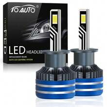 TOAUTO 2PCS H7 LED Canbus 6500K H11 H1 H3 H4 30000LM 100W HB3 9005 HB4 9006 HIR2 9012 LED Car Headlight Bulb Auto Light - White - View 14