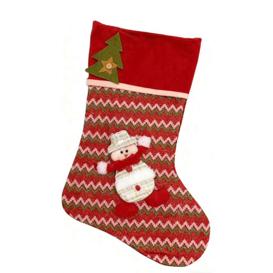 Calcetín navideño,Calcetín navideño grande de punto,Bolsa de regalo de Navidad,Calcetín para regalos navideños,Bolsa para dulces navideños.