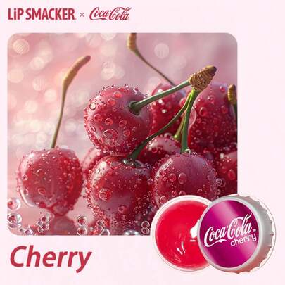 LIP SMACKER CoCa Cola Collaboration Lip Mask, 2.8g, Tinted Lip Balm, Overnight Lip Mask, Smooths Lip Lines & Exfoliates, Moisturizing & Nourishing For Autumn/Winter, Christmas Gift LIPSMACKER