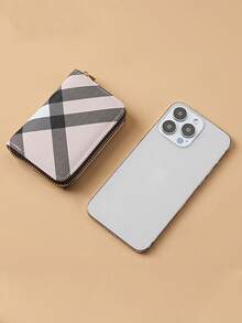 1个拉链小零钱包，男女通用风琴式卡包，多卡位，驾驶证钱包