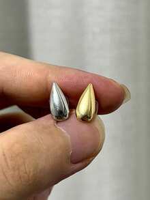 RACHELZ Hip Hop 2PCS/Set Vampire Fangs Glossy Teeth Grillz Braces Punk Top Bottom Smooth Surface Tooth Caps For Women Men Jewelry Halloween Christmas Gift Cosplay Dental Grills - Silver - View 7