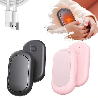 sweetfull 2pcs Mini Rechargeable Hand Warmers, 2000mAh*2, Portable & Reusable, 3 Temperature Settings Up To 50°C, Suitable For Outdoor Camping, Unisex, Essential For Winter, Also Usable As Room Hand Warmer Insulation, Galentines, Puppy, Carnival, Party Decorations, Spring Summer Picks, Brides Maid Gifts, Beach, Women's Day, Wedding Favours, Y2k, Bedroom, Car Accessories Women, Kitchen Decor, Cute Stuff, Mother's Day Gift, Bedroom Decor, Garden, Kitchen Decor, Summer, Beach, Room Decor, Squishy, Graduation