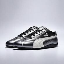 Puma Unisex SPEEDCAT Casual Low-Top Sneakers 40368902 - Black and White - View 5