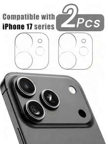 2pcs Camera Lens Protector For IPhone 17 Pro Max 6.9 Inch, Compatible With 17/17 Pro/17 Pro Max/17 Air/16/15/14/13/12/11, High-Definition Transparent Tempered Glass Camera Accessories, 9H Hardness Anti-Scratch Screen Protector, Durable, Suitable For Phone Cases [No Impact On Night Photography], Applicable For Daily, Office, Home Use, Waterproof, Shockproof, Anti-Fall, Anti-Scratch.