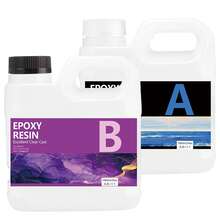 1000ml/34oz Transparent Epoxy Resin Kit, 1:1 AB Epoxy Resin Glue, High Viscosity Sealant, Crystal Clear Hardener, Suitable For DIY Jewelry Making, Coating, Wood, Resin Molds, Ideal For Crafters And Beginners. - Multiple Specifications - View 18