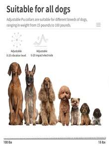 Collare Per Cani USB Rechargeable Automatic Anti Bark Dog Training Collar With 7 Sensitivity Levels Static Shock Beep Modes Nylon Collar Ultrasonic Pet Barking Stopper Trainer Device For Dogs Pet Supplies Holiday Gifts Collare Cane  - Multicolor - View 7