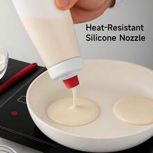 Batter Dispenser & Mixer 2-In-1 - BlenderBall Wire Whisk Included |   For Pancakes, Crepes, Waffles & Muffins Crepes, Waffle, Muffins, Cupcakes - 1 - View 5