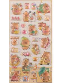 Wiederverwendbare 3D Harz Aufkleber - gemischte Farben, selbstklebende DIY Bastelaufkleber für Kunst & Handwerk