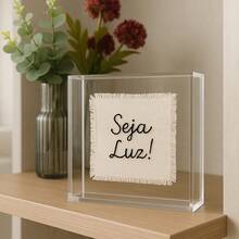 Acrylic Tabletop Frame (Transparent) - White - View 13