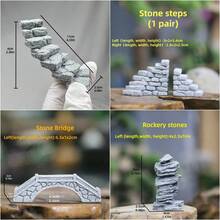 1 件模型石阶微景观山路台阶石板路沙坑小路微型楼梯踏脚石 - 彩色 - 查看 3