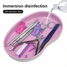 HMQ beauty 新款不锈钢化妆品收纳托盘 美甲设备托盘 外科牙科沙龙美甲工具收纳盒 - 彩色 - 查看 1