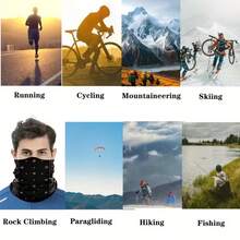 6pcs Classic Paisley Pattern Scarf, Windproof Face Mask, Lightweight Neck Gaiter, Stylish Headband, Balaclava, Versatile Headwrap, Holiday Gift - Multicolor - View 7