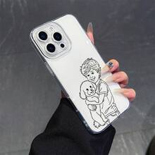 Una funda para teléfono con imágenes personalizadas y dibujos en línea simples en blanco y negro.Fundas protectoras para teléfonos personalizadas, creativas, minimalistas y a la moda, estas cubiertas transparentes, a prueba de golpes y caídas son adecuadas para el  17.17 Pro...17 Pro Max...17 Agua. 16.16 Pro...16 Pro Máx.16 más.. 15.15 Pro Max...15 Pro...15 más.. 14.14 Pro...14 más..14 Pro Max... 13.13 Pro...13 Pro Max...12.12 Pro...12 Pro Max...11.11 Pro...11 Pro Máx.XR.X.XS.XS máx.Se.MiNi, conviértelo en el regalo conmemorativo perfecto.Antiincrustantes y duraderos, son ligeros y cómodos. - Transparente 2375 - Ver 4