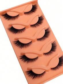 5对欧美狐狸主题加长透明柄3D逼真动态假睫毛 - 眼尾拉長款 - 查看 5