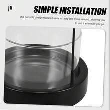 1pc Incense Holder With Thick Metal Base & Clear Glass Bowl - Stable, Shake-Free Design For Yoga Rooms, Home Decor, And Meditation Spaces Incense Holder - Multicolor - View 8