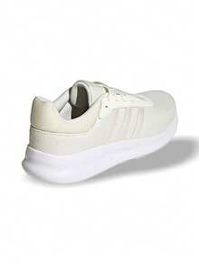 Adidas Lite Racer 4.0 女款超轻支撑运动鞋，适合上学、跑步、步行，米白色 JR8551 - 米白色 - 查看 7