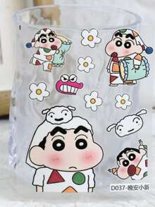 New Crayon Shin-Chan Cartoon Cute Embossed Stickers, Waterproof Embossed Stickers For Decorating Mobile Phones, Tablets, Hand Accounts And Water Cups
