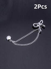 2pcs Adjustable Magnetic Pants Clips And Cuff Clips ,Detachable Hem Clips Suitable For Pants And T-Shirts, Strong Magnetic Clip Fastener