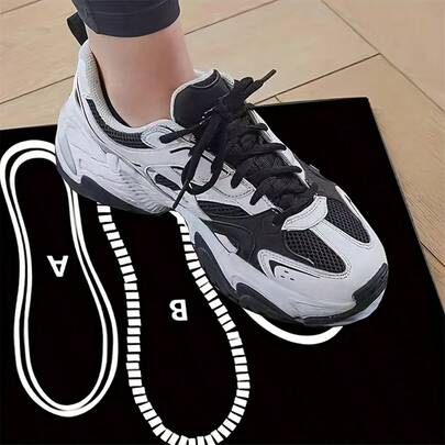 1 Piece Of Non-Slip Glute And Leg Exercise Mat - Woven Crystal Velvet With Silicone Grid, A Special Mat For Home Gym Squats, Dumbbell Squats And Strength Training (White/Red/Black), A Sports Floor Protection Mat