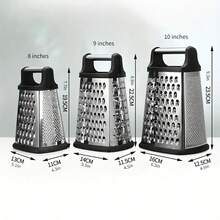 4-In-1 Stainless Steel Vegetable Grater, Suitable For Grating, Slicing, Shredding Ginger, Garlic, Cucumber, Carrot, Cheese, Potato And Other Fruits & Vegetables, Multifunctional Kitchen Tool - Multicolor - View 8