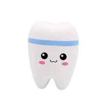 1/2/4 piezas Dientes falsos gigantes de rebote lento, juguete de alivio de ansiedad, juguete dental, regalo para asistente dental para adolescentes y adultos, alivio del estrés (Clásico) - Multicolor - Ver 18