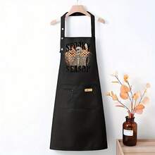 1 Piece,  Halloween Prank, Scary Polyester Apron With Pockets - Easy-To-Clean Apron - Suitable For Home Cooking, Restaurants, Food Carts, Aprons, And Chef Attire - AZX0001 - 查看 6
