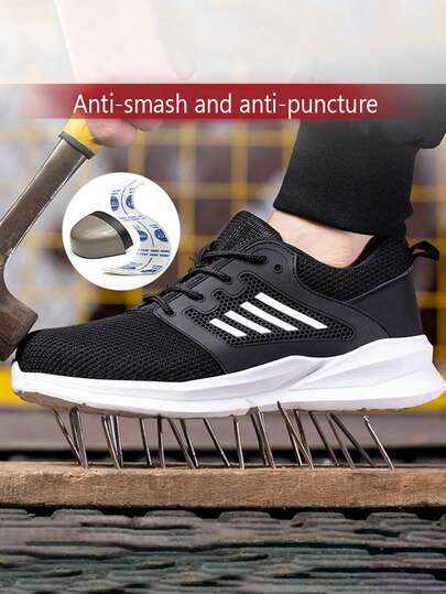 Lightweight Steel Toe Safety Shoes, Men's Work Sneakers, Easy To Wear Work Safety Boots, Breathable Work Sneakers, Men's Boots, Work Safety Shoes, Men's Safety Boots, Anti-Smash Work Shoes, Steel Toe Shoes, Men's Work Boots, Anti-Puncture Safety Sneakers, Men's Shoes, Shoes, Safety Shoes, Work Boots, Steel Toe Sneakers, Steel Toe Boots, Work Shoes, Comfortable Work Shoes, Men's Steel Toe Boots, Hiking Shoes, Outdoor, Men's Shoes