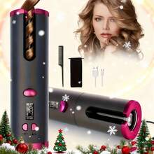 K·SKIN 圣诞礼物版无线自动卷发棒 - USB充电式。它有5种温度设置，可针对不同发质达到最佳效果，是各种节日的完美礼物之选。 - 彩色 - 查看 5