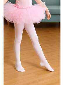 Ballet/Jazz Tights And Children's Outfits In Spandex - trắng - Xem 1