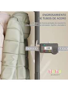 Perchero Independiente De Doble Capa, Perchero De Pie, Organizador De Metal Para Ropa Armario, Closet Organizador De Ropa, Estante De Ropa Para BalcóN, Dormitorio Y LavanderíA, Perchero, Expositor De Ropa, Armario, Organizador De Armario Colgante De Dos Niveles PortáTil Con, Almacenamiento De Vestuario Independiente Para Abrigos, Dormitorio, Entrada, Estructura De Acero Duradera, Ensamblaje FáCil, EstanteríA De Almacenamiento MetáLico Multiusos(Negro) - Negro - Ver 6