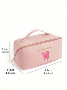 Multifunctional Travel Storage Bag, Letter Cosmetic Bag,PU Leather Waterproof Cosmetic Bag,Large Capacity Double Layer Cosmetic Bag, Cosmetics Organization And Storage, >Organizacion,Cosmetic Storage Bag, Skin Care Bag, Large Capacity Toiletries Bag, Travel Home Cosmetic Bag Organizer, Travel Accessories, Makeup Bag Make Up Bag Makeup Pouch Toiletry Bag Wash Bag Travel Essential Cruise Essentials Vacation Essentials For Men Women - Multicolor - View 21