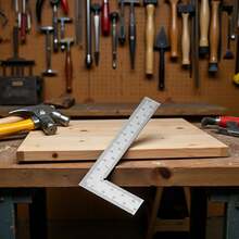 迷你框架尺 L 型方尺 不锈钢直角尺 精密测量布局工具，适用于建筑框架规制 迷你直角尺布局工具 迷你框架尺 不锈钢方尺 测量尺 建筑框架规制绘图工具