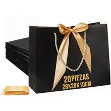 Juego de 20 Bolsas de Regalo con Mariposas| Impreso en Foil, Perfecto para Fiestas de Cumpleaños, Bodas, Día de la Madre y Temporada de Graduación, Regalos Ideales para Amigos y Familia - Blanco de Phnom Penh - Ver 9