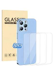 3 Pieces Of Tempered Glass Mobile Phone Back Film Compatible With Iphone 16e/16 Plus/16 Pro/16 Pro Max/15/14/13/12/11 Series, High-Definition And High-Transparency, Anti-Drop And Anti-Scratch, Providing A Layer Of Protection For The Back Of The Phone Waterproof Shockproof Anti-Fingerprint Full Cover - Clear - View 38