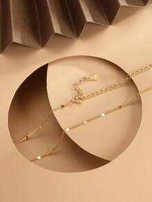 1pc S925 Sterling Silver Minimalist Solid Chain Necklace, Fashion Dainty Layering Choker Necklace, Versatile Jewelry Gift For Women, Girlfriend, Mother, Friend, Couple, Daily Wear