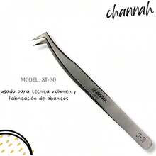 pinzas para extensión de pestañas para aplicación de pestañas, herramienta profesional de aplicación de pestañas curvadas y rectas para extensiones de pestañas - Plateado - Ver 4