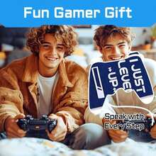Gamer Gifts For Men Boyfriend - Video Game Socks For Teen Boys, Funny Gifts For Gaming Stocking Stuffers - trắng - Xem 5
