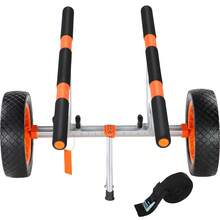 Heavy Duty Kayak Cart, 450lbs Load Capacity, Detachable Canoe Trolley Cart With 12'' Solid Tires, Adjustable Width & Nonslip Support Foot, For Kayaks Canoes Paddleboards Float Mats Jon Boats - 450lbs 12'' Solid Tires - View 8