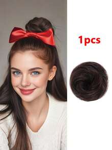 Búi tóc giả dành cho nữ, kẹp tóc kiểu càng cua, được làm từ sợi tổng hợp chịu nhiệt cao, mềm mại và tự nhiên, tạo kiểu búi tóc rối, dây buộc tóc thẳng, kẹp tóc thời trang cho mùa thu, kẹp tóc kiểu càng cua thanh lịch, phù hợp với trang phục mùa đông. Phụ kiện tóc nữ, kẹp tóc cho trang phục mùa hè. - Nhiều màu - Xem 14