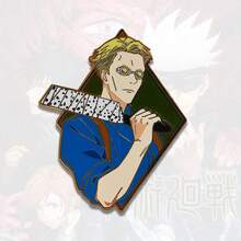 1枚，五条、裕二、宿傩、藤井、七海、惠的高品质金属徽章，珐琅+透明漆+印刷工艺，包包配饰，服装配饰，生日礼物，情侣和闺蜜礼物，生日，旅行纪念品，毕业典礼，派对，圣诞节，万圣节，节日礼物