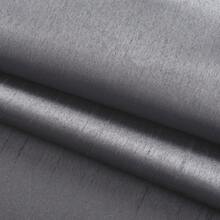 2 Panels Rod Pocket Faux Silk Semi-Sheer Curtains For Living Room Bedroom - 灰色 - 查看 7
