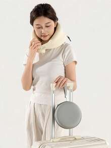 Memory Foam Travel Pillow, U-Shaped Neck Pillow With Storage Case, Removable & Foldable Travel Pillow Set, Washable Car Neck Pillow, Office Pillow, Sleep Pillow, Portable Travel Neck Pillow, Airplane Pillow. Available In Multiple Colors. Holiday Gift. - Multicolor - View 2