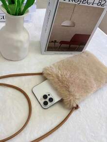 Pluszowa torebka na telefon przez ramię / mała torebka przez ramię / torba na ramię / saszetka do przechowywania / kosmetyczka. Wykonana z wysokiej jakości pluszu, lekka i niezwykle miękka torba zapewnia wygodę noszenia, mieszcząc smartfony, szminki, chusteczki i inne niezbędne rzeczy. Idealna na imprezy, koncerty lub codzienne zakupy, do pracy, na plażę, w podróż, na wydarzenia towarzyskie, jako prezent dla przyjaciół, ukochanej osoby, rodziny, kolegów z klasy, na święta, Święto Dziękczynienia, prezent noworoczny. - Wielokolorowe - Zobacz 8